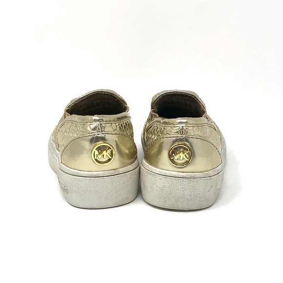 Michael Kors Ivy Alita Gold Monogram Slip infant 5 - Picture 4 of 6